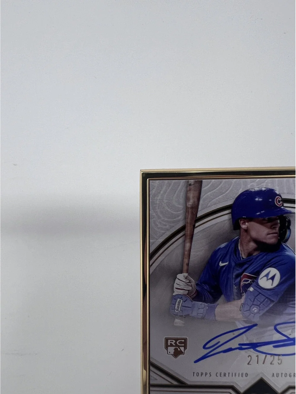 Topps 2025 Definitive Framed Autograph Matt Shaw RC Auto Cubs 21/25 FAC-MSH